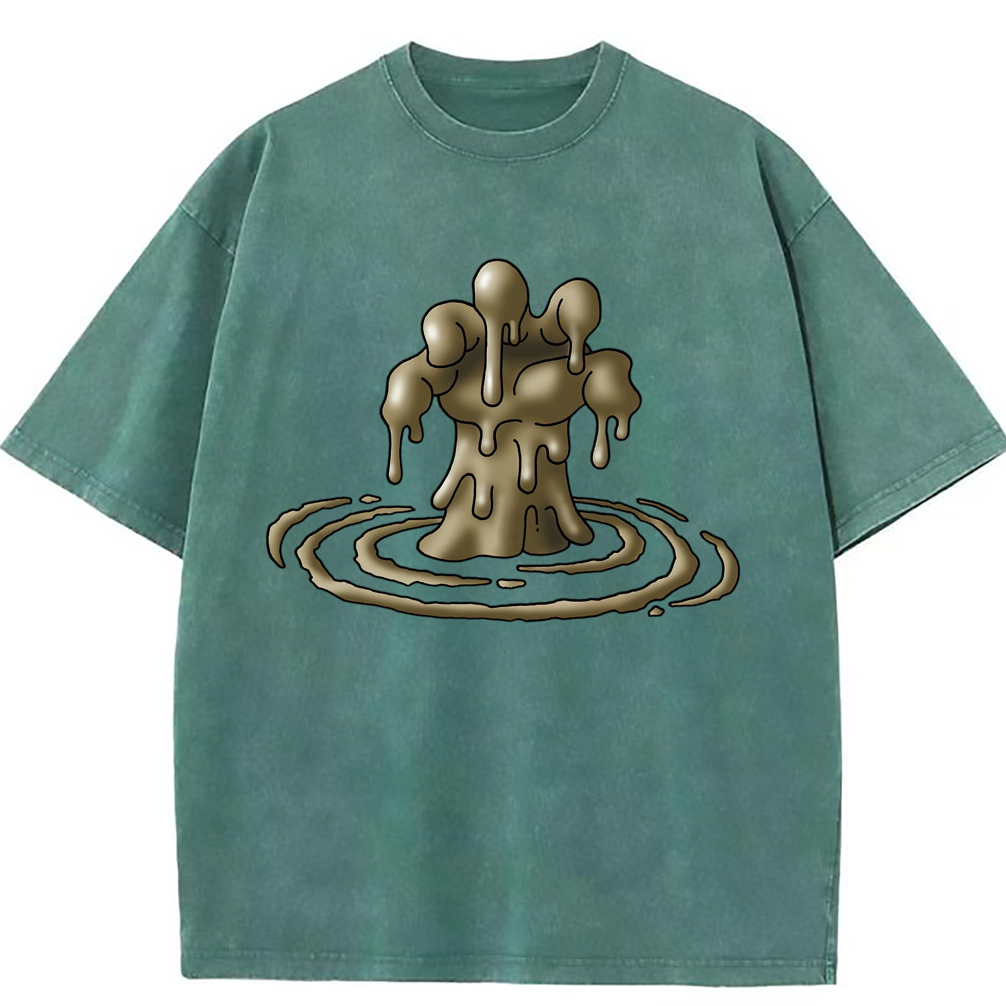 （画像用） ドラゴンクエスト Doragon Kuesuto Dragon Quest 綿100% ヴィンテージ風 半袖Tシャツ（フロントプリント）